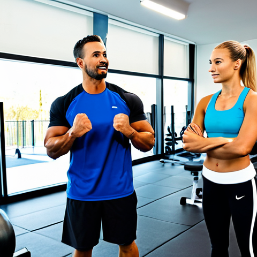 Gym-Based Personal Training**
"A diverse group of people working out in a bright and modern gym setting, fully clothed in athletic wear, safe for work, appropriate content, professional athletes, exercise equipment visible in the background, perfect anatomy, correct proportions, natural pose, well-formed hands, proper finger count, natural body proportions, high-quality lighting, professional photography, modest athletic clothing, family-friendly."
**